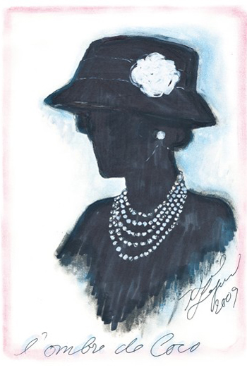 karl lagerfeld sketches. Karl Lagerfeld Sketches Coco