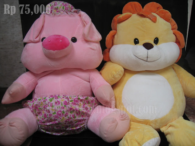 Sanya Online Shop Boneka  Jumbo  Babi dan Singa 