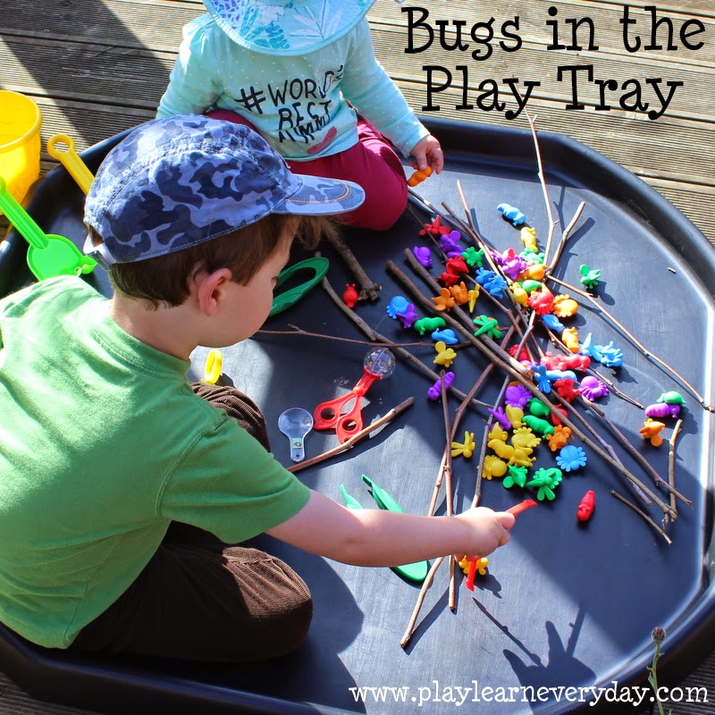 Bugs in the Play Tray - Play and Learn Every Day