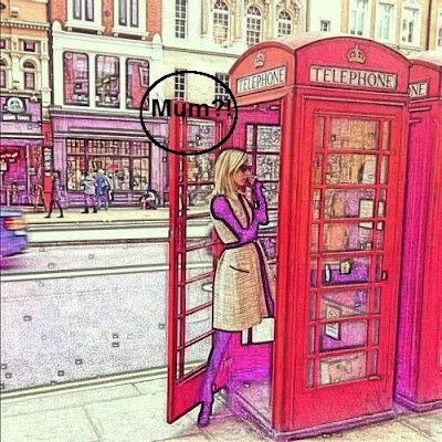 Girl in a phone box