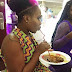 #lOl.........Whose aunt is this sucking pepper-soup with a straw