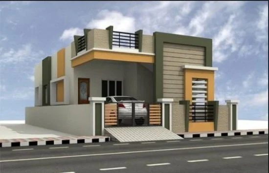 contoh model dinding depan rumah minimalis ala india