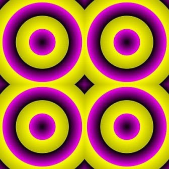 Expanding Circles Optical Illusion