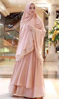 12 Contoh Baju Muslim Warna Pastel Model Casual Dan Syar'i 