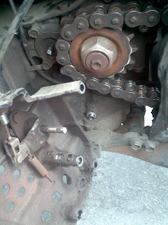 Broken clutch pushrod, suzuki, katana