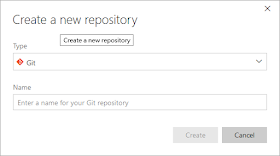 vsts - create a new repository