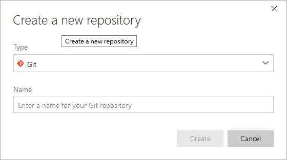 vsts - create a new repository