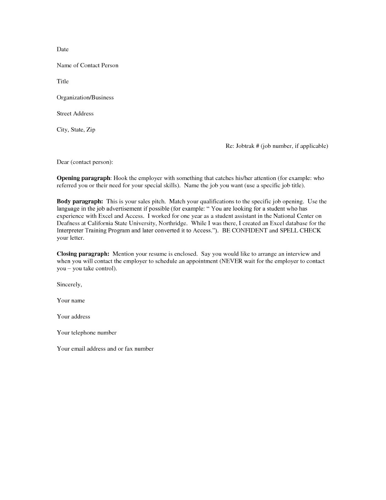 Free Cover Letter Samples for Resumes | Sample Resumes Free Cover Letter Samples for Resumes | Sample Resumes