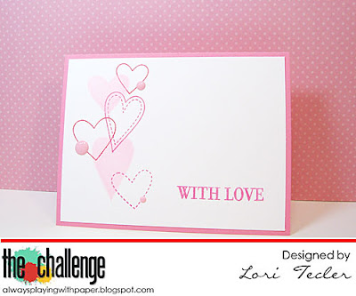 With Love card-designed by Lori Tecler/Inking Aloud-stamps from The Cat's Pajamas