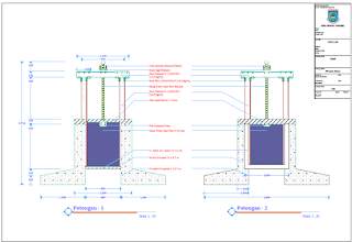 Ebook Materi Teknik Sipil Contoh Gambar Desain Pintu Air 