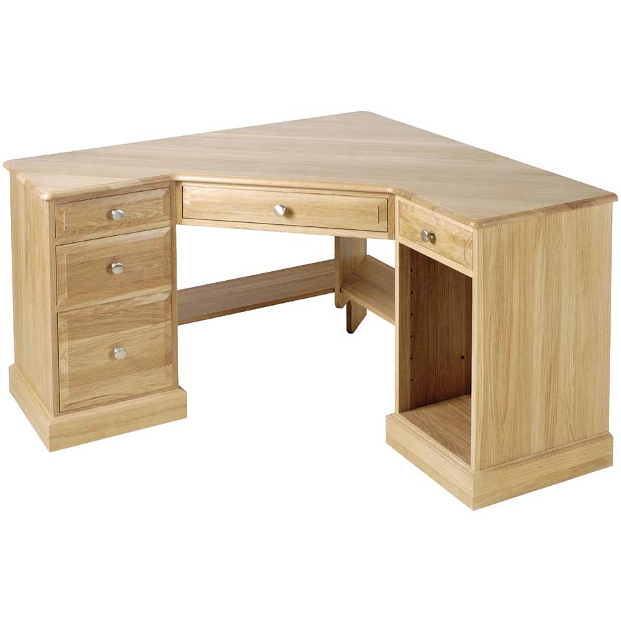 Pin Corner Desk Design Plans Woodworking Project on Pinterest