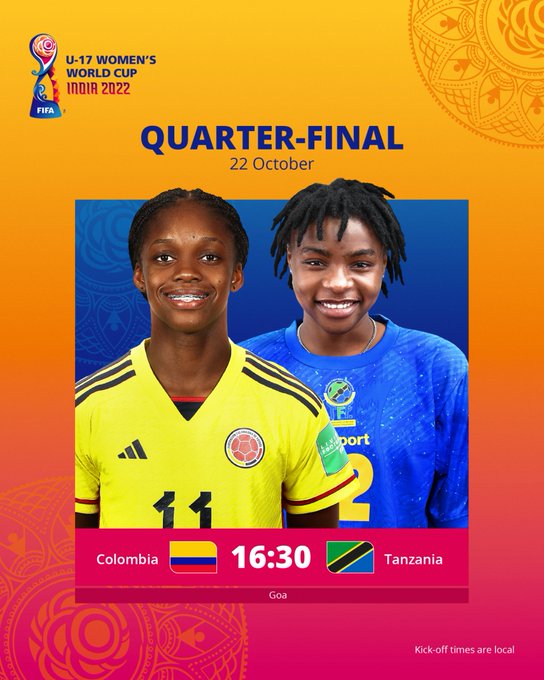 2022 FIFA U17 Women's World Cup: Colombia vs Tanzania - Live Update