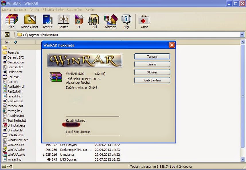 WinRar 5.21 Full Türkçe İndir