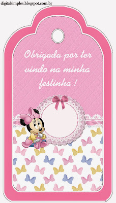 Para marcapáginas de Minnie Bebé.