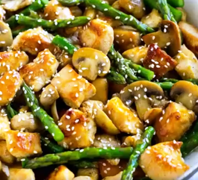 EASY CHICKEN ASPARAGUS STIR FRY