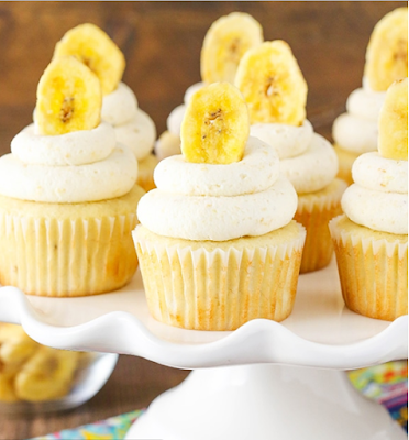 BANANA CREAM PIE CUPCAKES #dessert #cakes