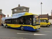 Norwich bound WX62HHP arrives at Beccles Bus Station (img )