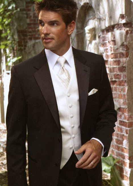 Most tuxedo rental companies have the tan tuxedo to rent to grooms