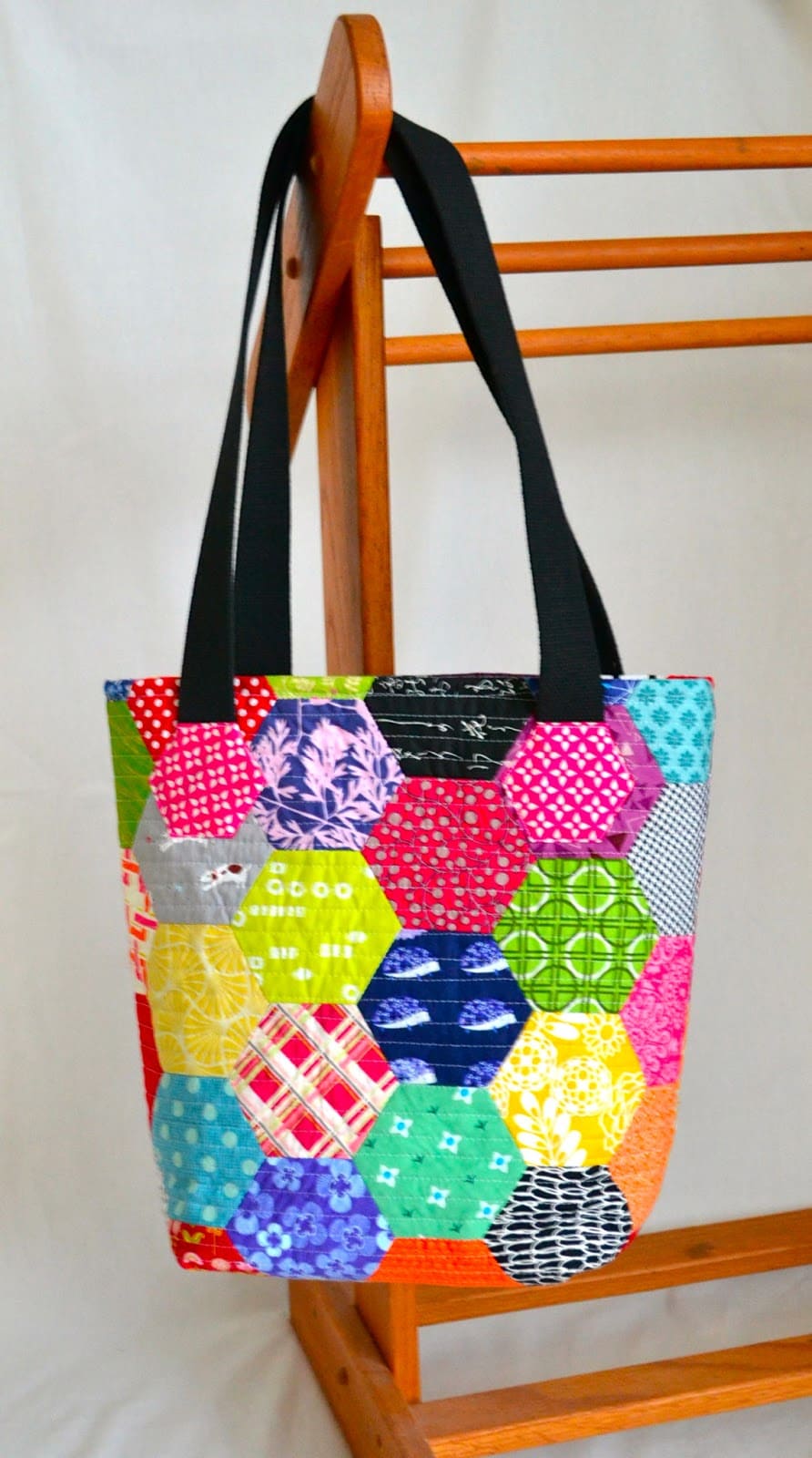 English Paper Pieced Tote Bag Tutorial