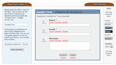 Configurar el formulario