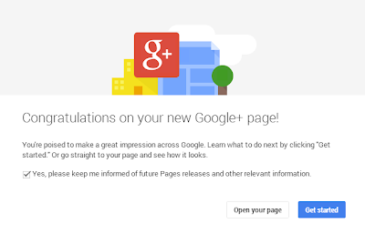 how to create a google plus page