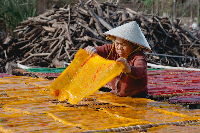 Drying by the sun