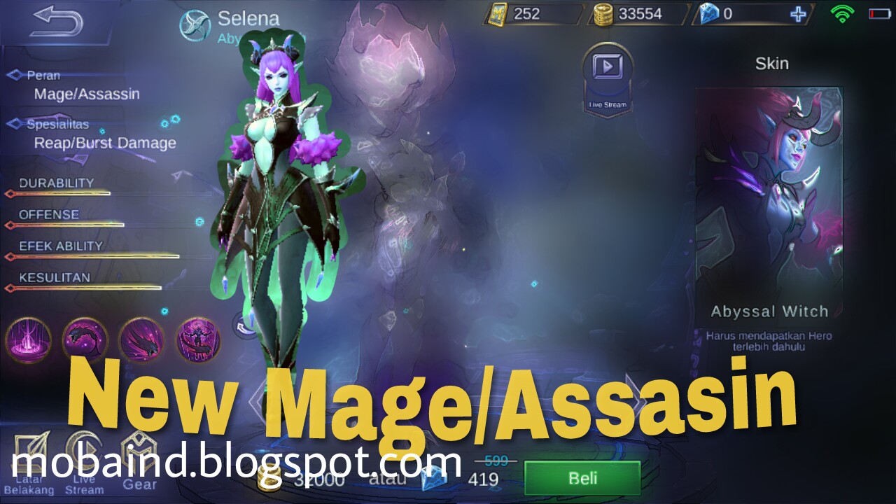 New Hero Selena Mei 2018 Mobile Legend Mobile Games Indonesia