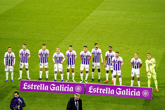 REAL VALLADOLID C. F. Temporada 2020-21. Fabián Orellana, Óscar Plano, Rubén Alcaraz, Roque Mesa, Marcos André, Bruno, Joaquín, Janko, Weissman, Nacho y Masip. REAL VALLADOLID C. F. 3 CLUB ATLÉTICO OSASUNA 2. 11/12/2020. Campeonato de Liga de 1ª División, jornada 13. Valladolid, estadio José Zorrilla.