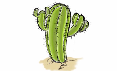 How to Draw a Cactus
