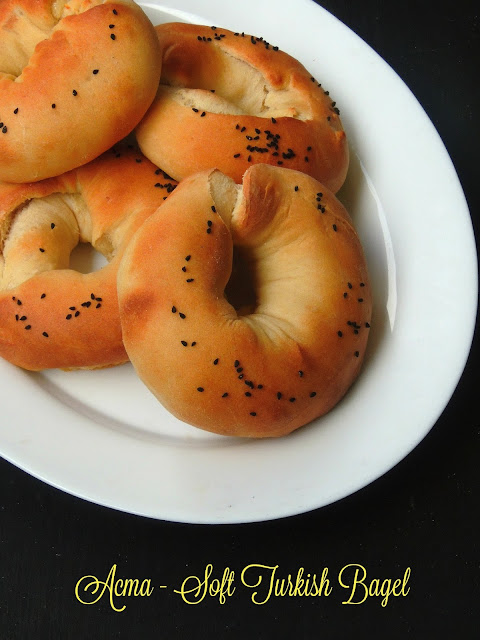 Acma, Soft Turkish Bagel, Eggless Turkish Bagel