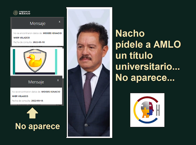 Nacho Mier sin título universitario