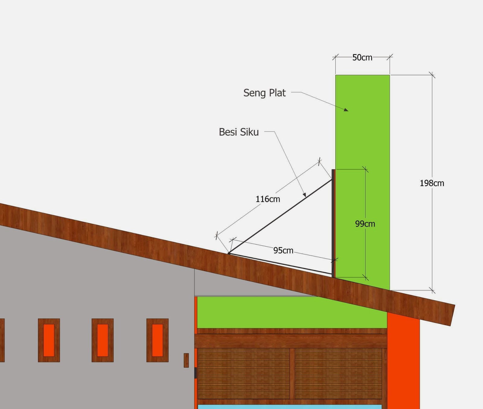 Desain Rumah Usaha Butik - Hontoh