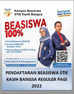 Pendaftaran Beasiswa STIE Kasih Bangsa Reguler Pagi 2022