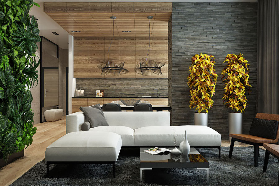 10 Model Tekstur Dinding Untuk Ruang Tamu Modern Design 