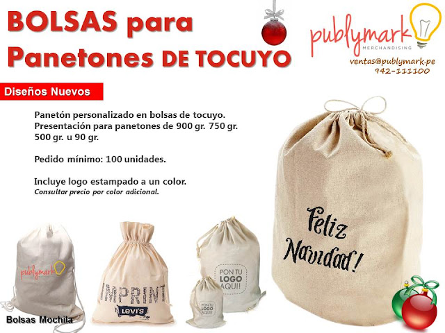 Bolsas de tocuyo