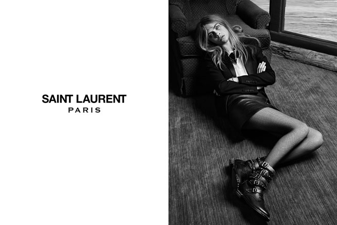 Saint Laurent F/W 2013.14 Campaign — Cara Delevingne & Cole Smith by Hedi Slimane 