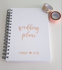 Looking to enhance a wedding planner?  Click to find out how to decorate your planner with washi tape and pretty lettering - it's quick and easy!