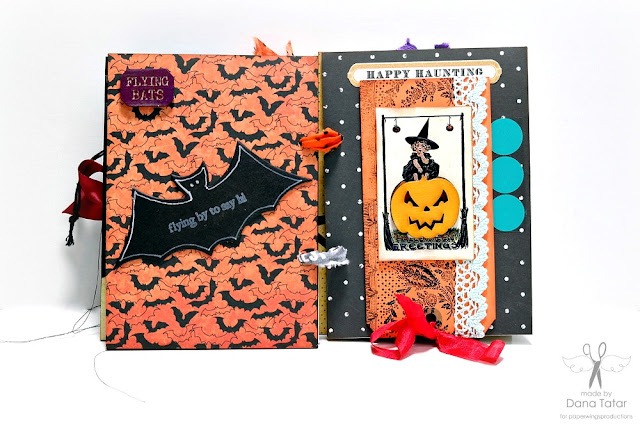 Dead Zone Halloween Mini Album Page 7 by Dana Tatar for Paper Wings Productions