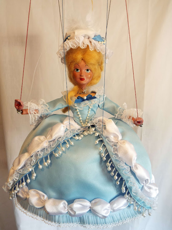 Marie Antoinette, French Queen, French Revolution, Pelham Puppet, marionette, redressed