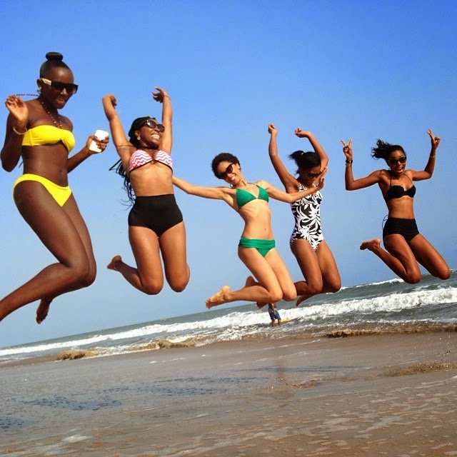 Yvonne Nelson beach birthday party