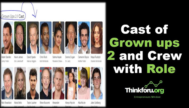 Cover Image of Cast of Grown ups 2 and crew with Role
