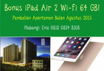 Bonus iPad Air 2 Wi-Fi 64 GB Hanya Bulan Agustus 2015