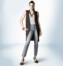 high waist jeans tuck in blouse