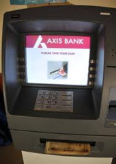 AXIS Bank ATM center in Lucknow.