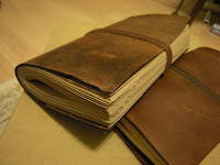 革のノート　leather journal