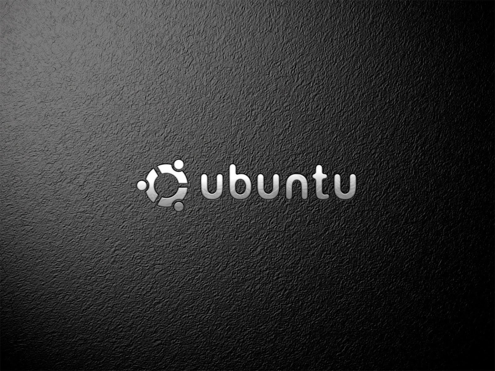pc, techno, Ubuntu Black Slate Walpaper
