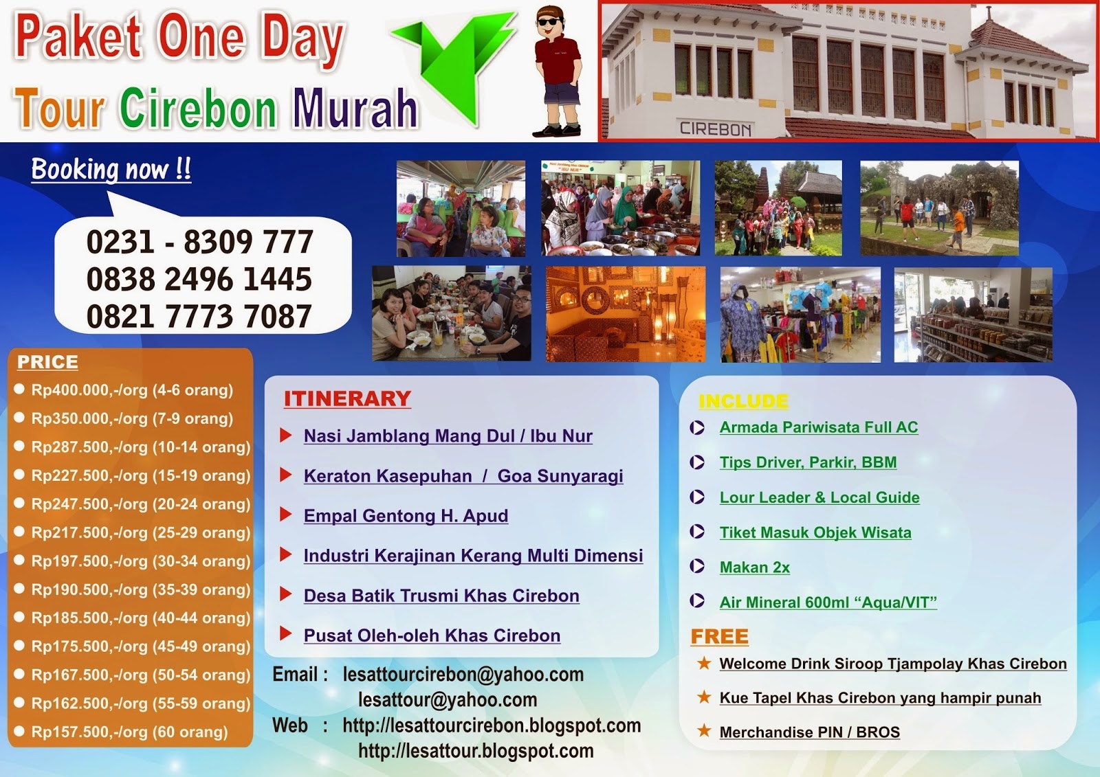 LESAT TOUR CIREBON - Paket Wisata Cirebon Kuningan: Paket 