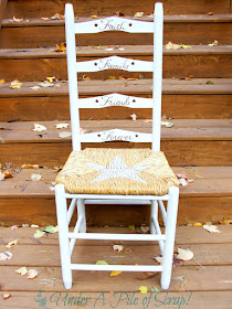 painted furniture, ladder back chair, chalk paint