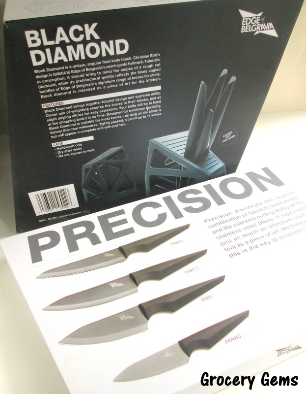 Edge of Belgravia: Black Diamond knife block and Precision knives