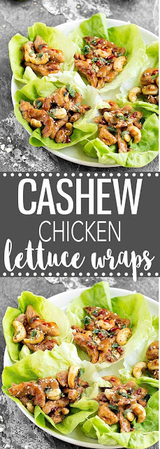 CASHEW CHICKEN LETTUCE WRAPS HEALTHY